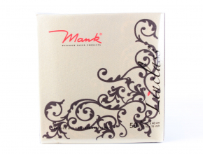 Mank Pomp mocca/creme 88324 Servitky (50 ks/bal) 40x40 cm