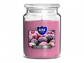 Veľká sviečka v skle s vrchnákom Frozen berries SND99-314