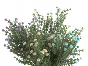 Umelá kytička gypsophila x 5 A7393 MIX