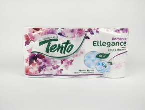 Tento Ellegance Pink Decor,Romantic (1bal.) 8pack Toal.papier